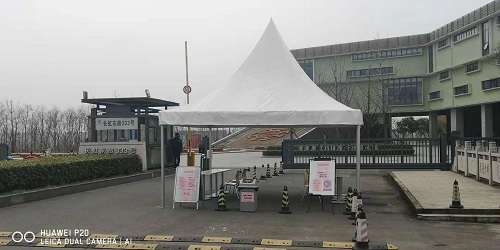 靈通篷房公司有三米到五米防疫.篷房、安檢篷房現(xiàn)貨